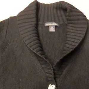 Black sweater.  Banana republic.